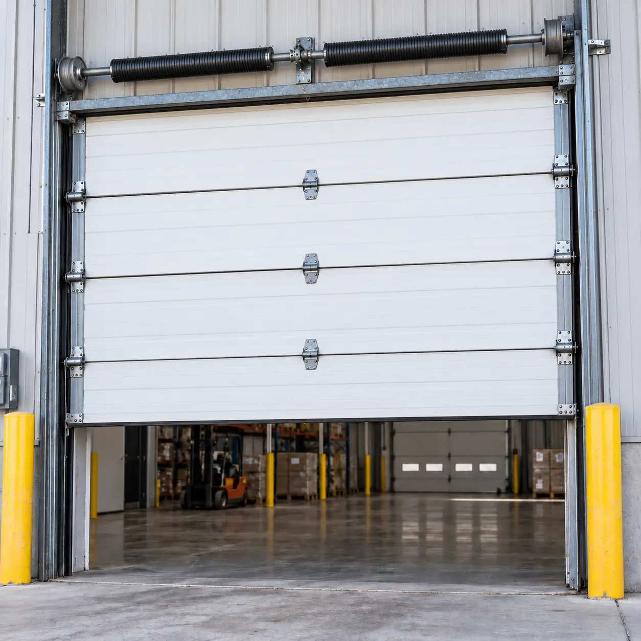 Repaired garage door operating correctly after service in South Houston TX