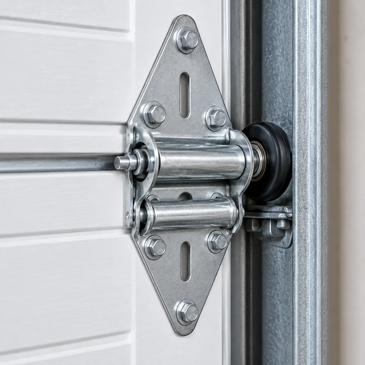 Repaired garage door operating correctly after service in South Houston TX