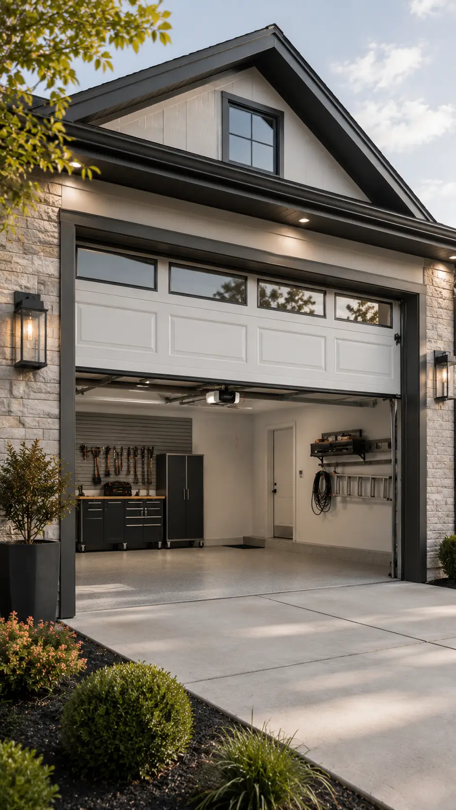 Residential garage door repair service for a home in South Houston TX