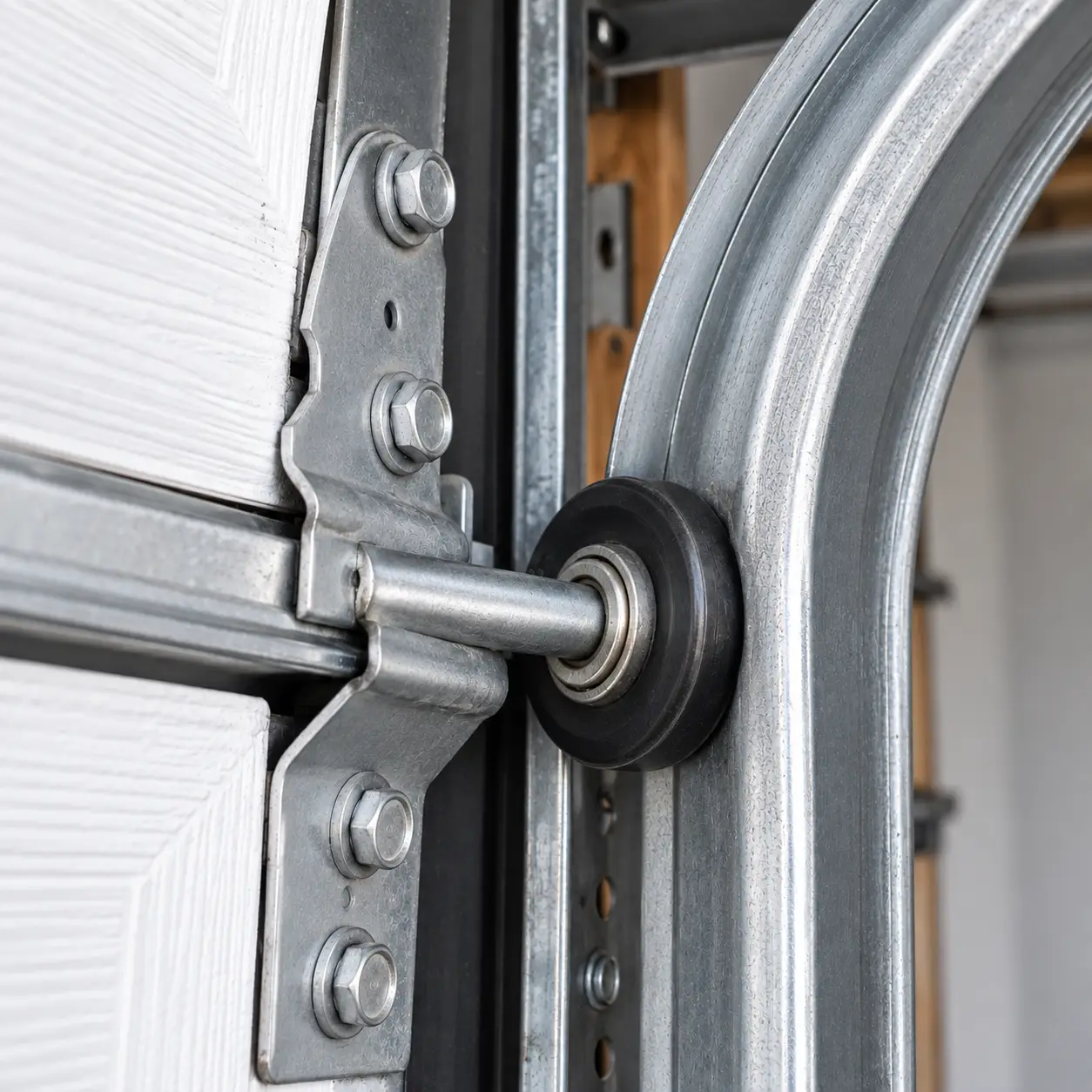 Repaired garage door operating correctly after service in South Houston TX