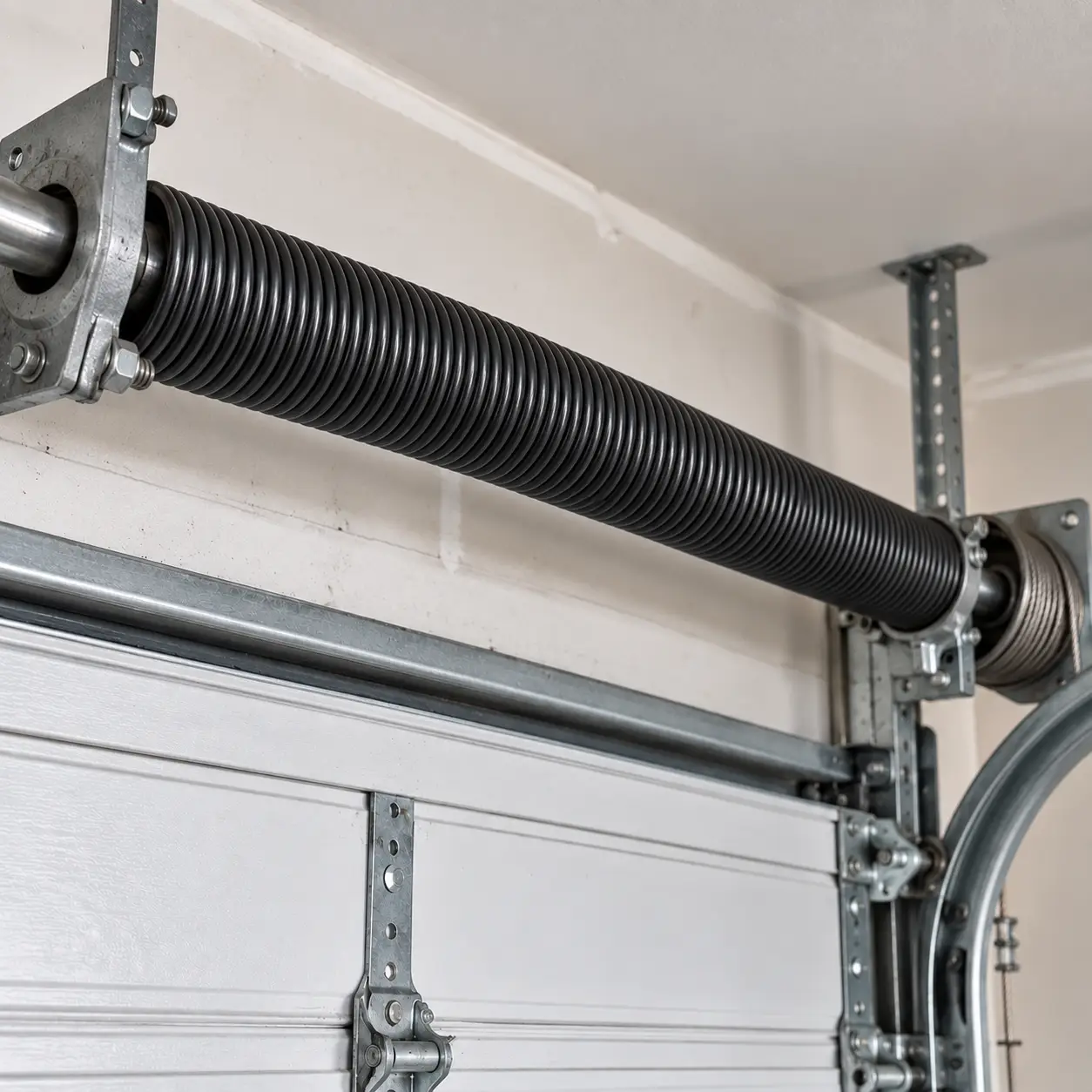 Repaired garage door operating correctly after service in South Houston TX
