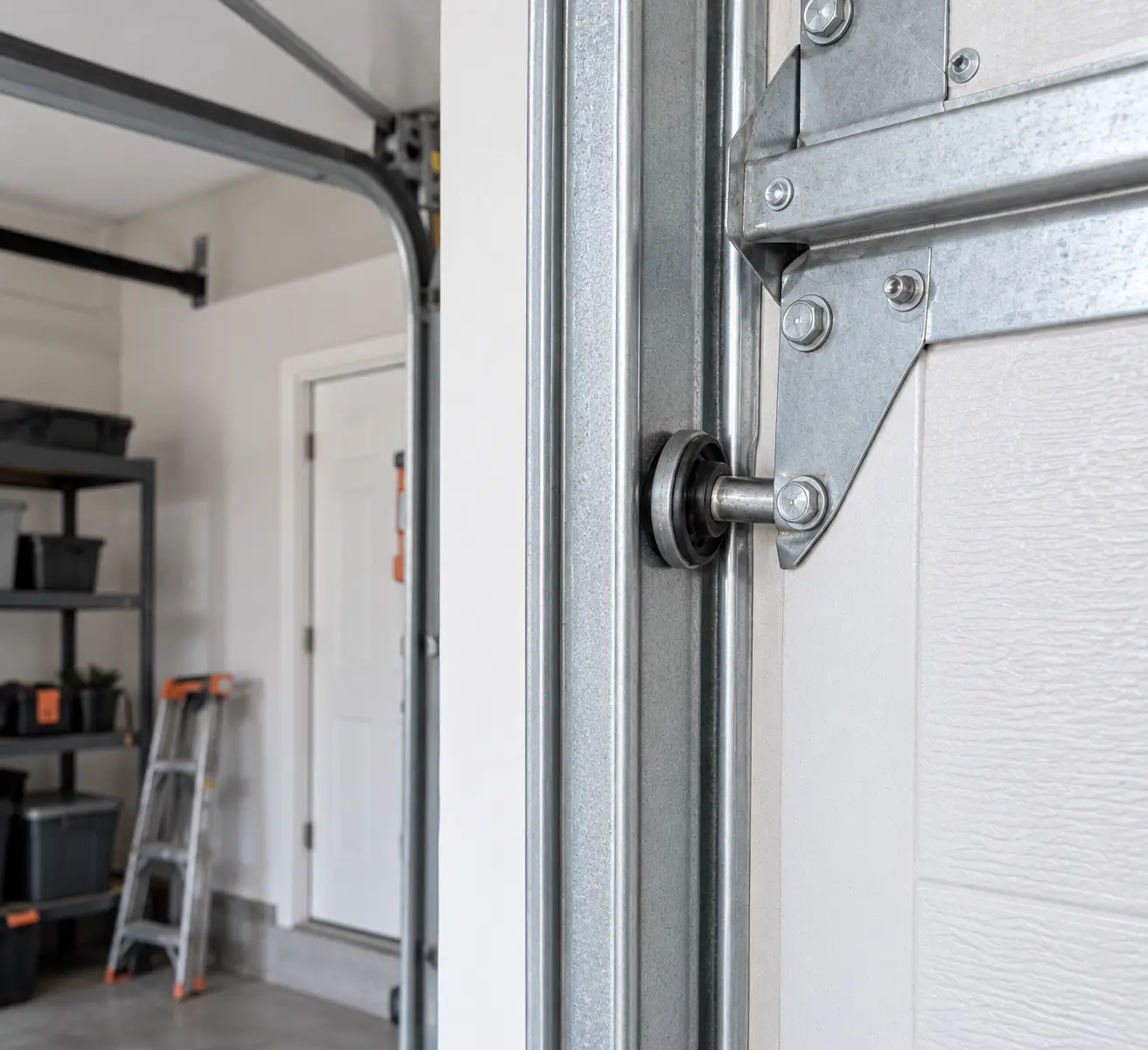 Repaired garage door operating correctly after service in South Houston TX